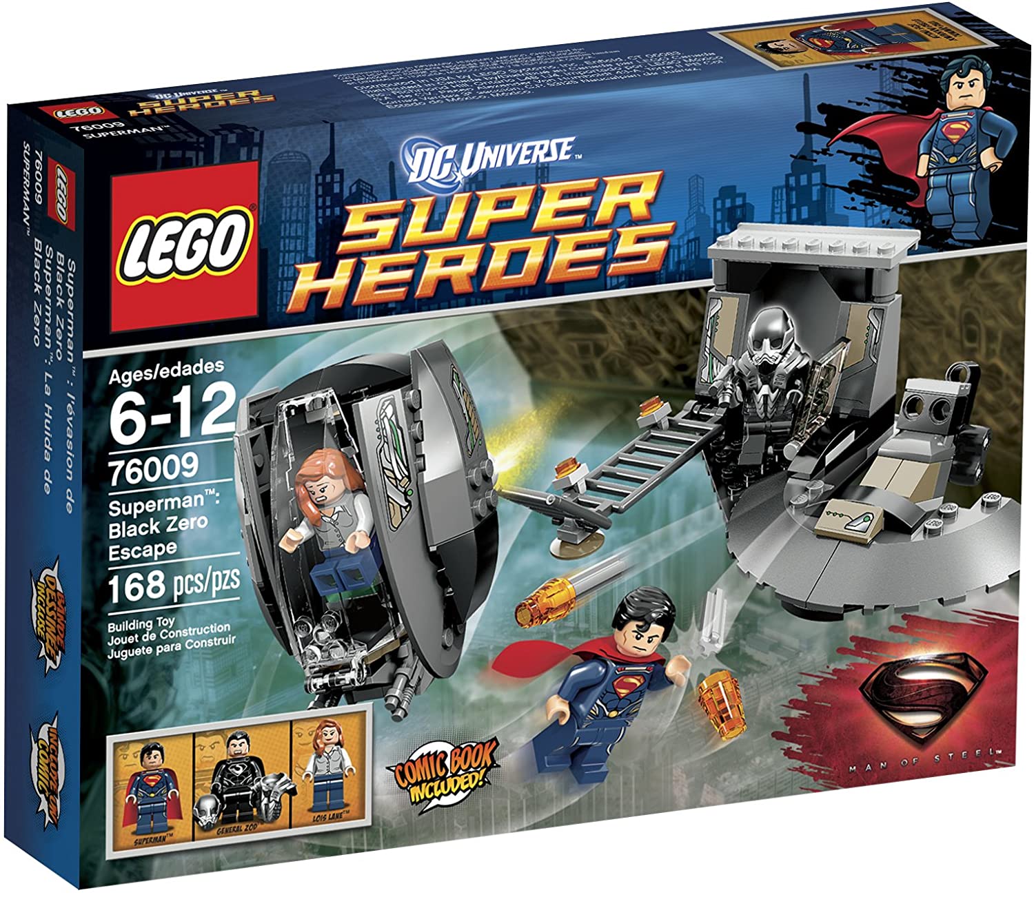 Super Heroes Superman Black Zero Escape (76009)