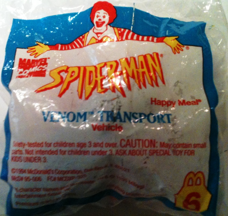 (image for) McDonalds 1995 Amazing Spider-Man Venom Transport