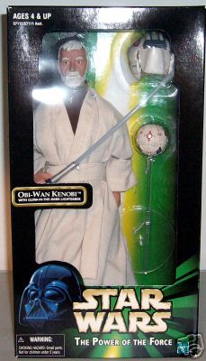 (image for) Obi-Wan Kenobi with Glow-in-the-Dark Lightsaber