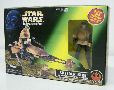 Speeder Bike with Luke Skywalker in Endor Gear
